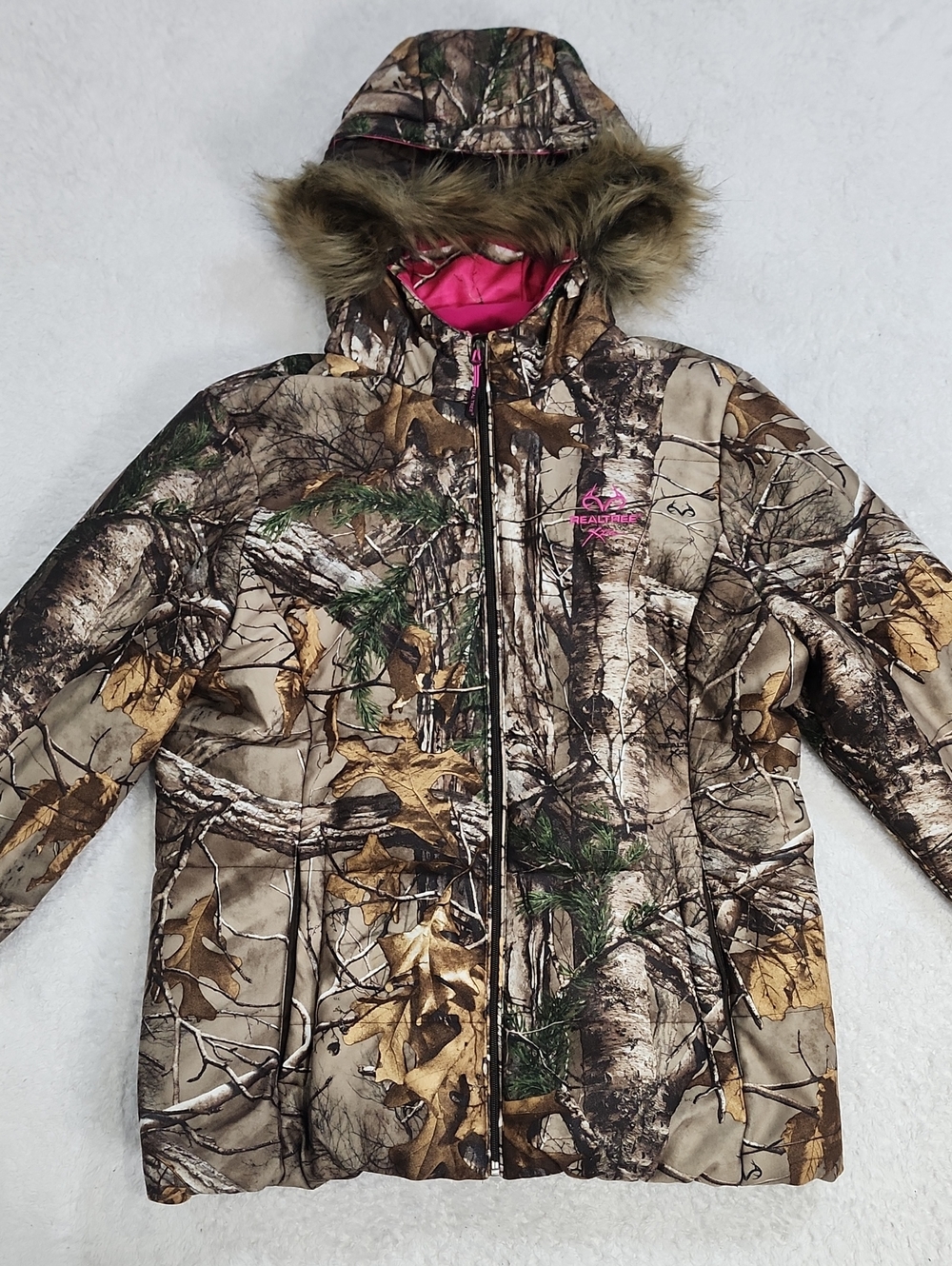 Realtree Women's Camo Hooded Jacket With Pockets